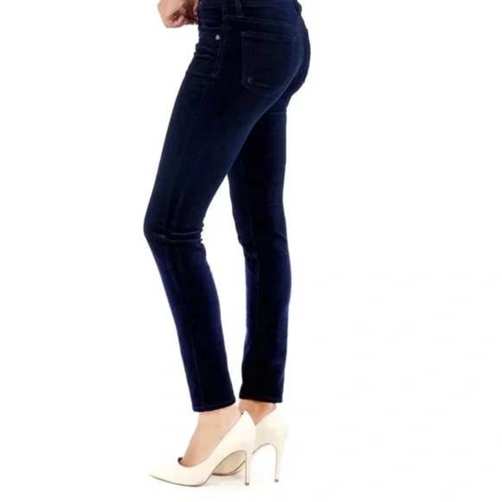 KUT from the Kloth Diana Skinny Corduroy Pants Navy Blue 12